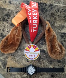 2016 Katy YMCA TurkeyDash 10K Finisher Medal